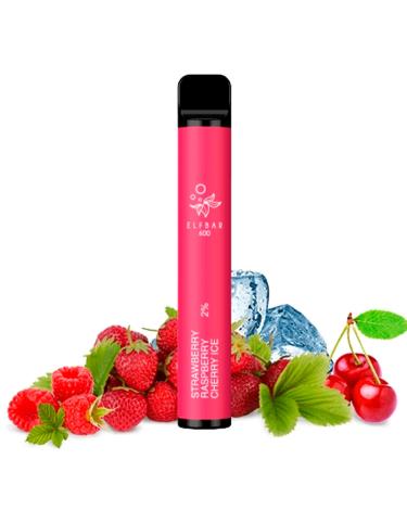 Strawberry Raspberry Cherry Ice Elf Bar Pod System 20mg Sal - Descartável