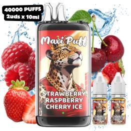 Strawberry Raspberry Cherry Ice Leopard+ 40K 1100mAh 20ml 20mg