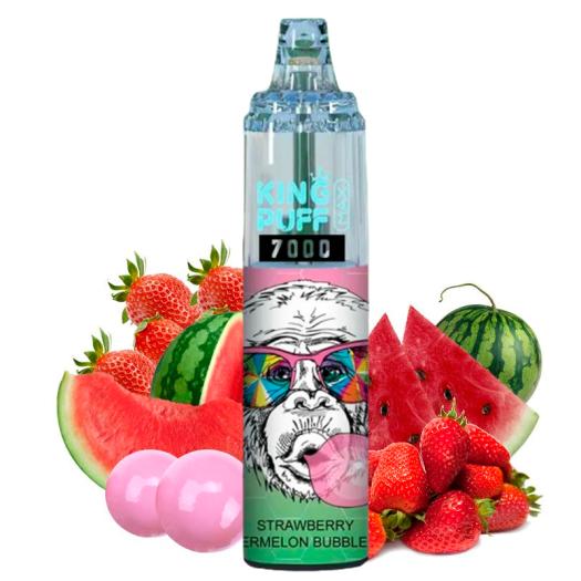 Strawberry Watermelon BubbleGum 7000 puffs - KING PUFF v2 - SEM NICOTINA