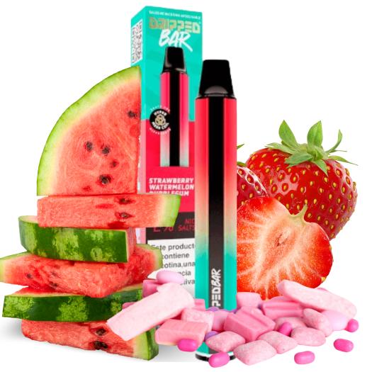 Strawberry Watermelon Bubblegum Dripped Bar Descartável 20mg