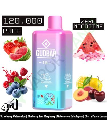 STRAWBERRY WATERMELON Descartável 4in1 | 120.000 Puff | GUDBAR (SEM NICOTINA)