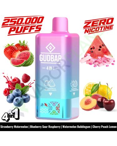 STRAWBERRY WATERMELON Descartável 4in1 | 250.000 Puff | GUDBAR V2 (SEM NICOTINA)