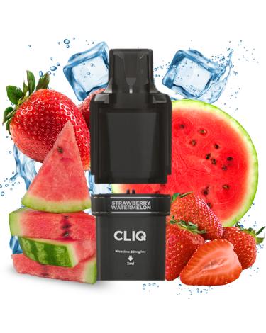 STRAWBERRY WATERMELON ICE Cliq 15000 Puff - Cartucho 2+10ml 20mg