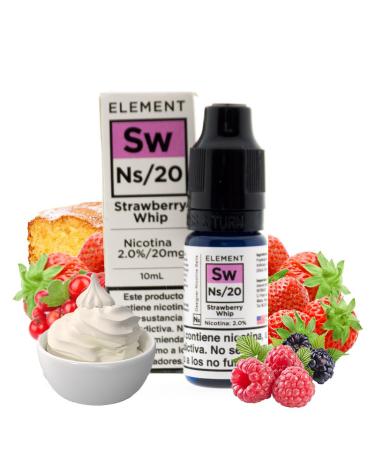 STRAWBERRY WHIP 10ml - ELEMENT Líquido com SAIS DE NICOTINA