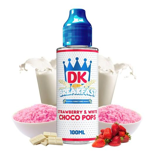 Strawberry & White Choco Pops 100ml DK Breakfast by Donut King