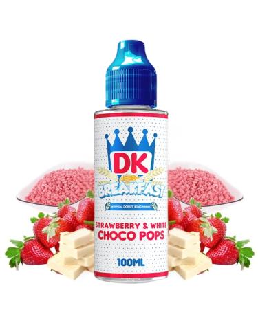 Strawberry & White Choco Pops 100ml DK Breakfast by Donut King
