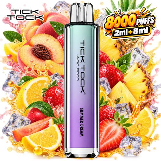 Summer Dream Tick Tock Magic 8K 20mg | 8.000 Puff (2ml+8ml)