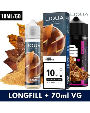 Sweet Tobacco 10ml/60 (Longfill) Liqua + 70ml VG Fast
