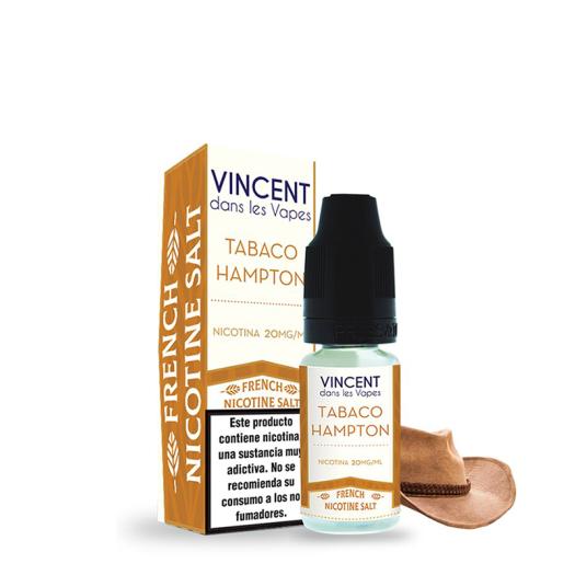TABACO HAMPTON - Vincent Dans Les Vapes Salt 10 ml - 20 mg - Líquido con SALES DE NICOTINA