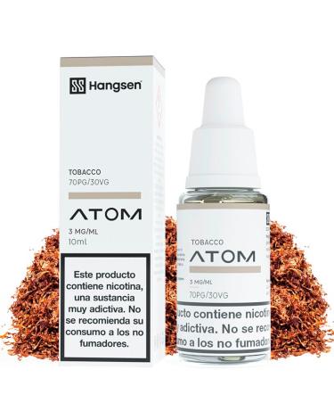 Tobacco 10ml - Hangsen Atom - Caixa com 10 Unidades