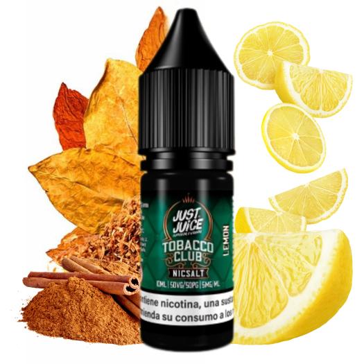 TOBACCO CLUB LEMON - JUST JUICE SALT 10 ml - Líquido con SALES DE NICOTINA