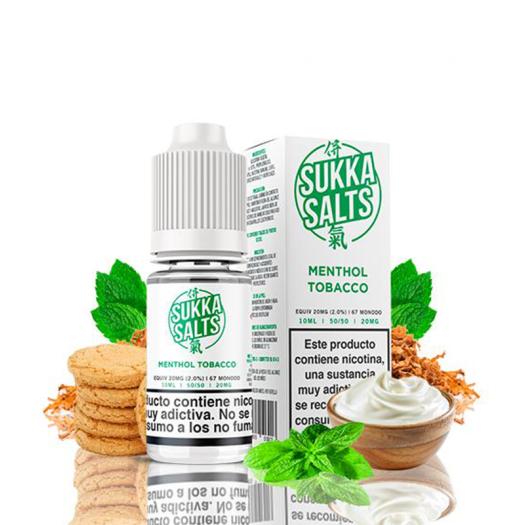 TOBACCO MENTHOL - SUKKA SALTS 10 ml - 10 mg y 20 mg - Líquido con SALES DE NICOTINA