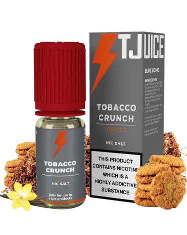 TOBACO CRUNCH - T Juice Salts 10 ml - 10mg y 20mg - Líquido con SALES DE NICOTINA