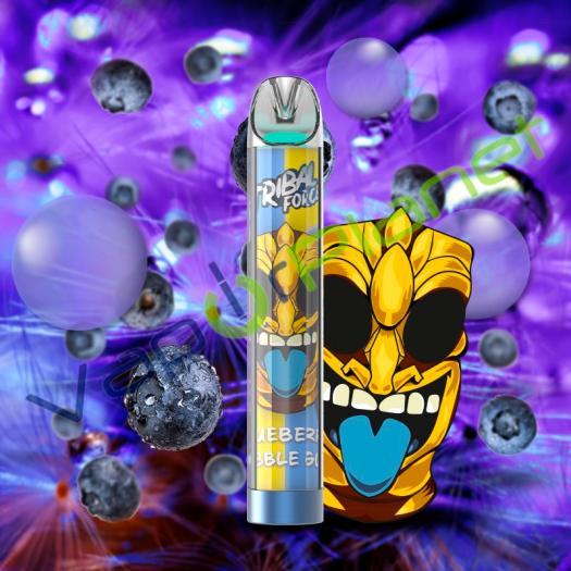 Tribal Puff Blueberry Bubble Gum - POD DESCARTÁVEL - SEM NICOTINA
