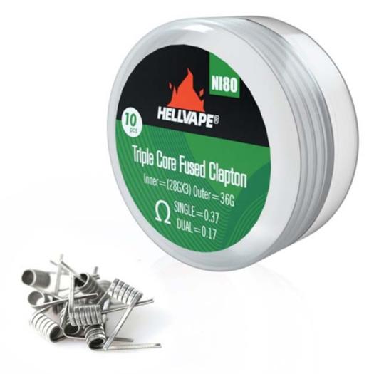 Triple Core Fused Clapton NI80 - Hellvape