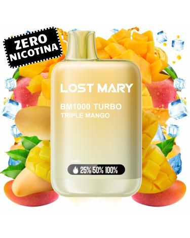 Triple Mango BM1000 Turbo Lost Mary by ElfBar | SEM NICOTINA |