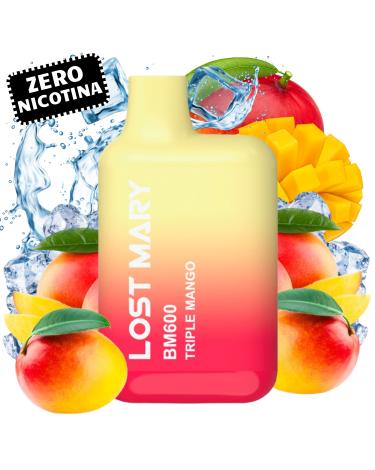 TRIPLE MANGO Elf Bar Lost Mary BM600 - SEM NICOTINA