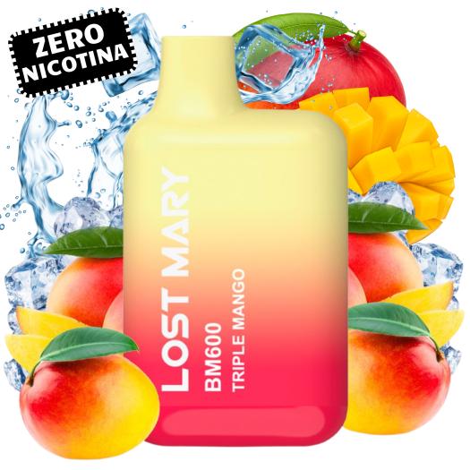 TRIPLE MANGO Elf Bar Lost Mary BM600 - SEM NICOTINA