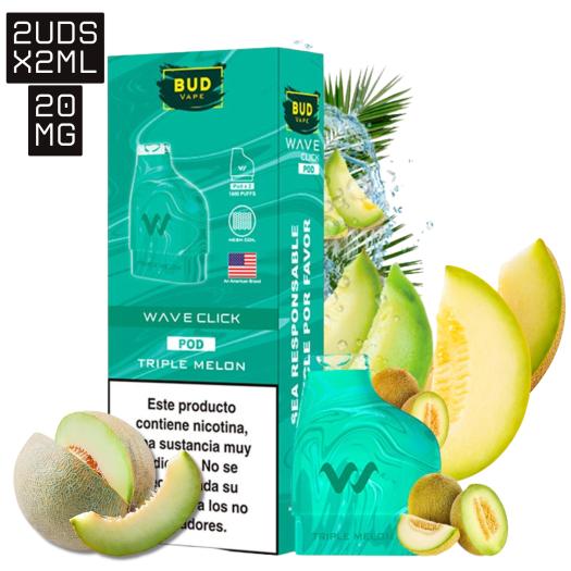 Triple Melon Wave Click 2ml x 2uds 20mg | 2 Cartuchos |