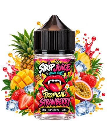 Tropical Strawberry Strip Juice by Space Fruit 50ml