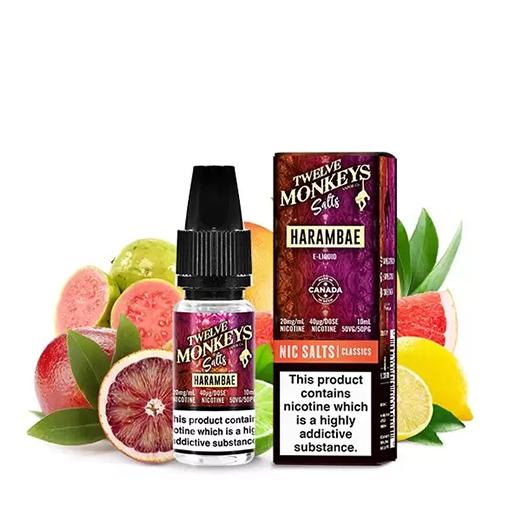 TWELVE MONKEYS SALTS – Harambae 10 ml – Líquido con SALES DE NICOTINA