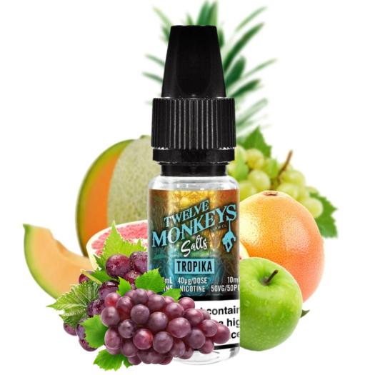 TWELVE MONKEYS SALTS – Tropika 10 ml 20mg – Líquido con SALES DE NICOTINA TWELVE MONKEYS SALTS – Tropika 10 ml 20mg – Líquido con SALES DE NICOTINA
