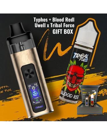 Typhos Uwell (DUNE GOLD) + Blood Red 50ml - Uwell x Tribal Force