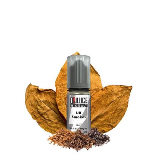 UK SMOKES - T-JUICE SALT 10 ml - 10 mg y 20 mg - Líquido con SALES DE NICOTINA