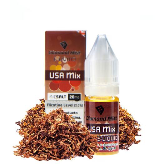 Usa Mix - Diamond Mist NIC Salt 10 ml - 20 mg - Líquido com sais de nicotina