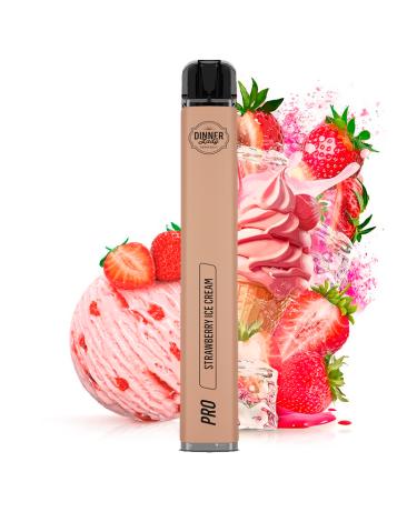 Vape Pen Pro - Dinner Lady STRAWBERRY ICE CREAM 20mg - 600 Puff