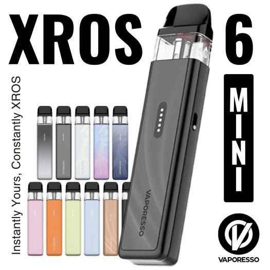 Vaporesso Xros 6 Mini Pod Kit 1500mAh Corex 3.0