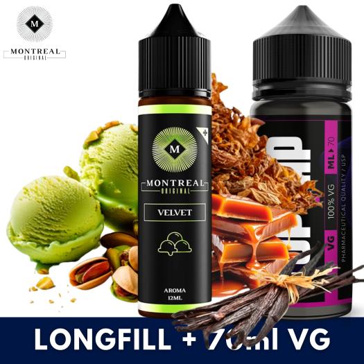 VELVET 12ml/60 (Longfill) Montreal Original + 70ml VG