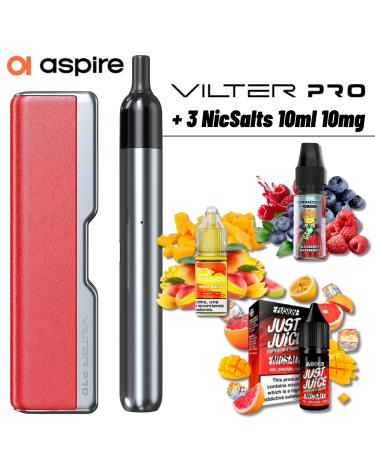 Vilter Pro (Red) Aspire + 3uds Nic Salts 10ml 10mg
