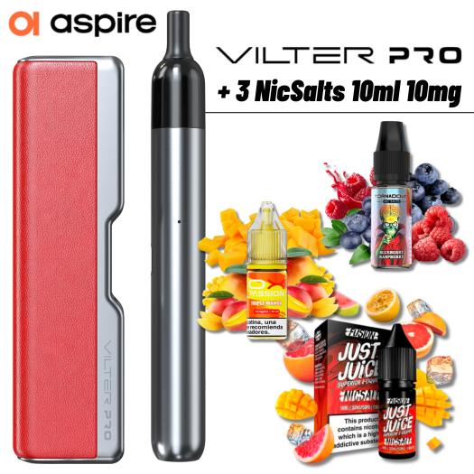 Vilter Pro (Red) Aspire + 3uds Nic Salts 10ml 10mg