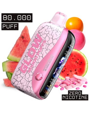 WATERMELON BUBBLEGUM Descartável | 80.000 Puff | GUDBAR Glow (SEM NICOTINA)