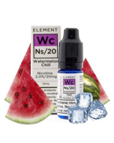 WATERMELON CHILL - ELEMENT ELIQUID SALTS 10 ml - Líquido con SALES DE NICOTINA