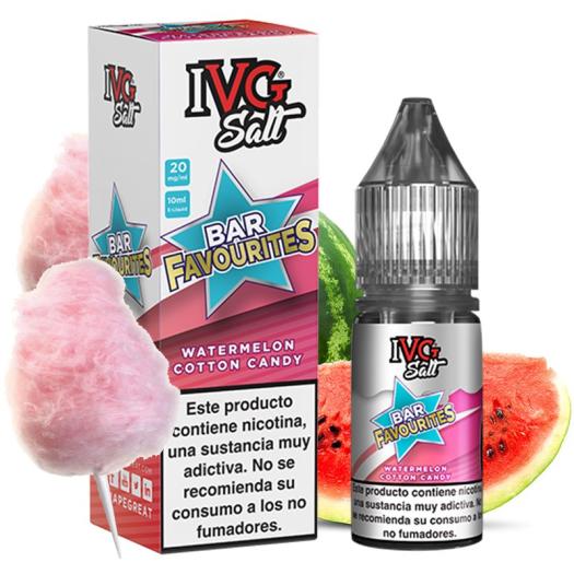 WATERMELON COTTON CANDY 10 ml – I VG – Líquido com SAIS DE NICOTINA