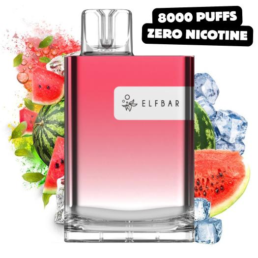 Watermelon Ice CR8000 ElfBar Sem Nicotina | 8000 Puffs |