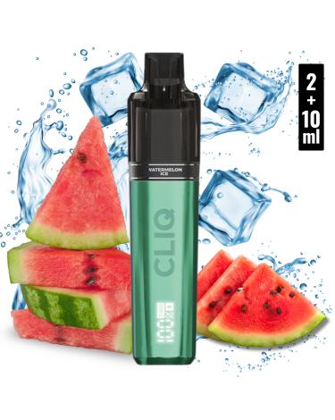 WATERMELON ICE Descartável 2+10ml Cliq 15000 Puffs - 20 mg - AVM