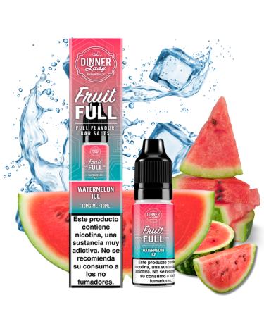 Watermelon Ice Dinner Lady Salts Fruit Full 10ml