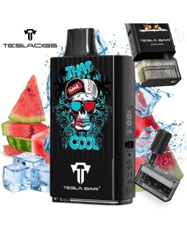 Watermelon Ice MT 10000 Puff Tesla Bar by Teslacigs