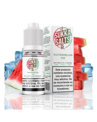 Ice Melancia - SAIS DE SUKKA 10 ml - 10 mg e 20 mg - Líquido com SAIS DE NICOTINA