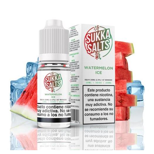 Ice Melancia - SAIS DE SUKKA 10 ml - 10 mg e 20 mg - Líquido com SAIS DE NICOTINA