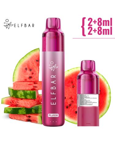 WATERMELON Kit Plus30 20mg Elfbar | 2+8ML x2 |