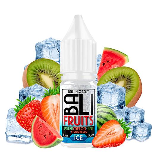 Watermelon + Kiwi + Strawberry Ice 10ml - Bali Fruits Salts by Kings Crest