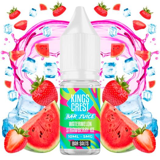 Watermelon Strawberry Ice 10ml - Kings Crest Bar Juice Bar Salts