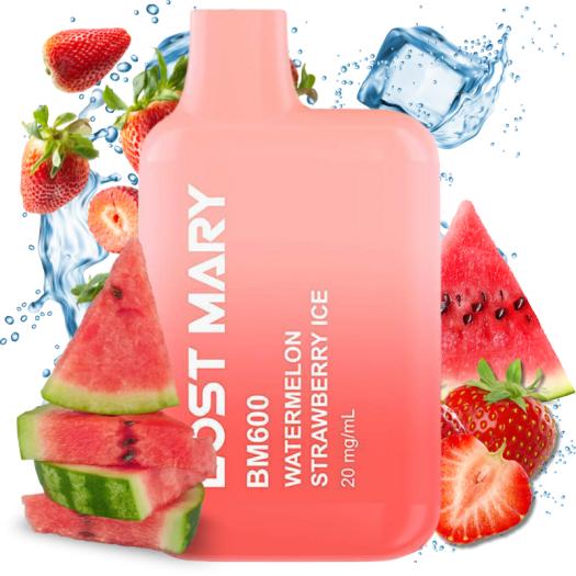 Watermelon Strawberry Ice Lost Mary BM600 20mg Salt - Descartável