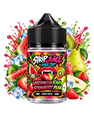Watermelon Strawberry Kiwi Pear Strip Juice by Space Fruit 50ml