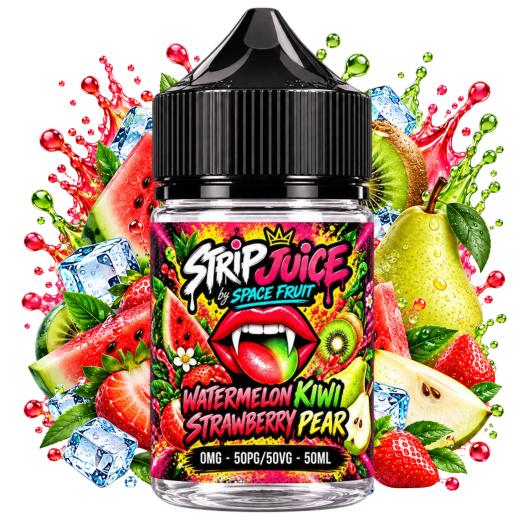 Watermelon Strawberry Kiwi Pear Strip Juice by Space Fruit 50ml