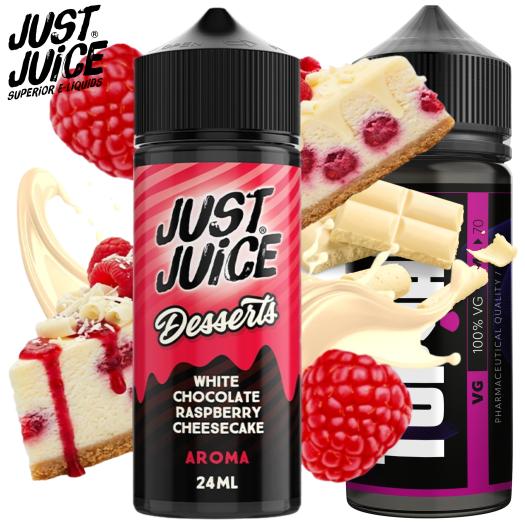 White Chocolate Raspberry Cheesecake Longfill 24ml/120 Just Juice Desserts